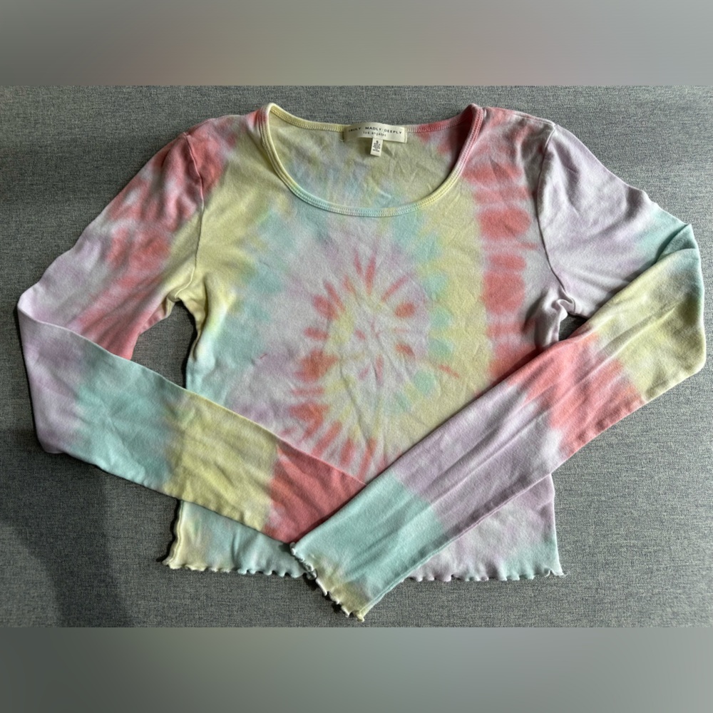 Urban Outfitters Rainbow Crop Top